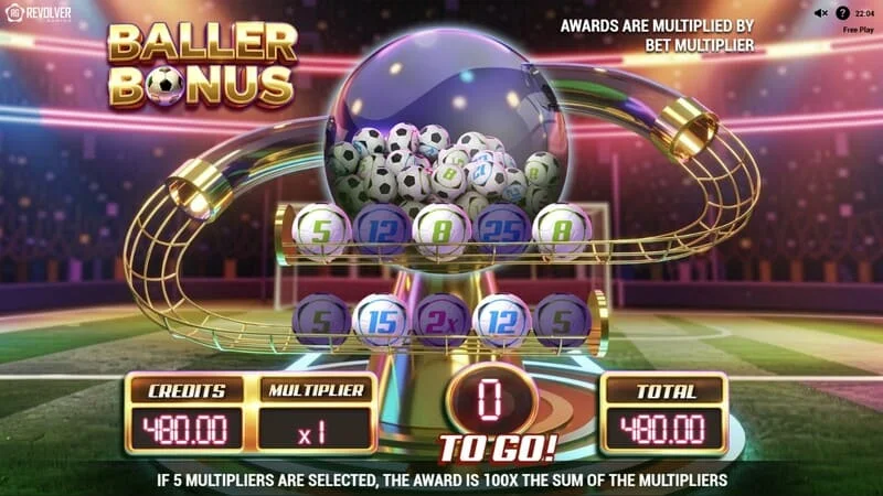 Trophy Spins World Cup 26 - pokretanje Baller Bonus runde